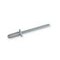 Blindniete Flachrundkopf 3,2 x 8 Alu/Stahl Weißaluminium RAL 9006